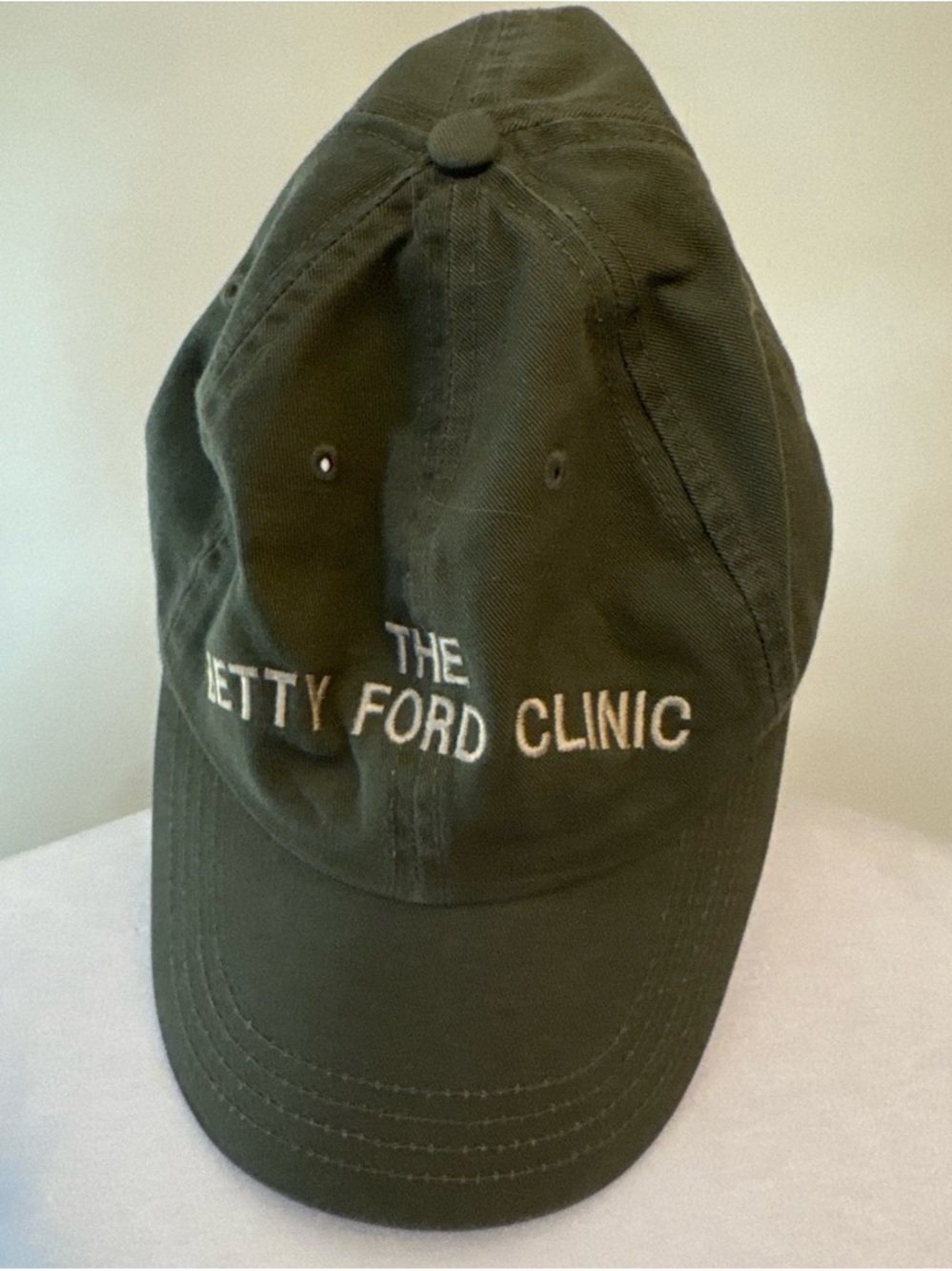 Embroidered Olive Baseball Cap